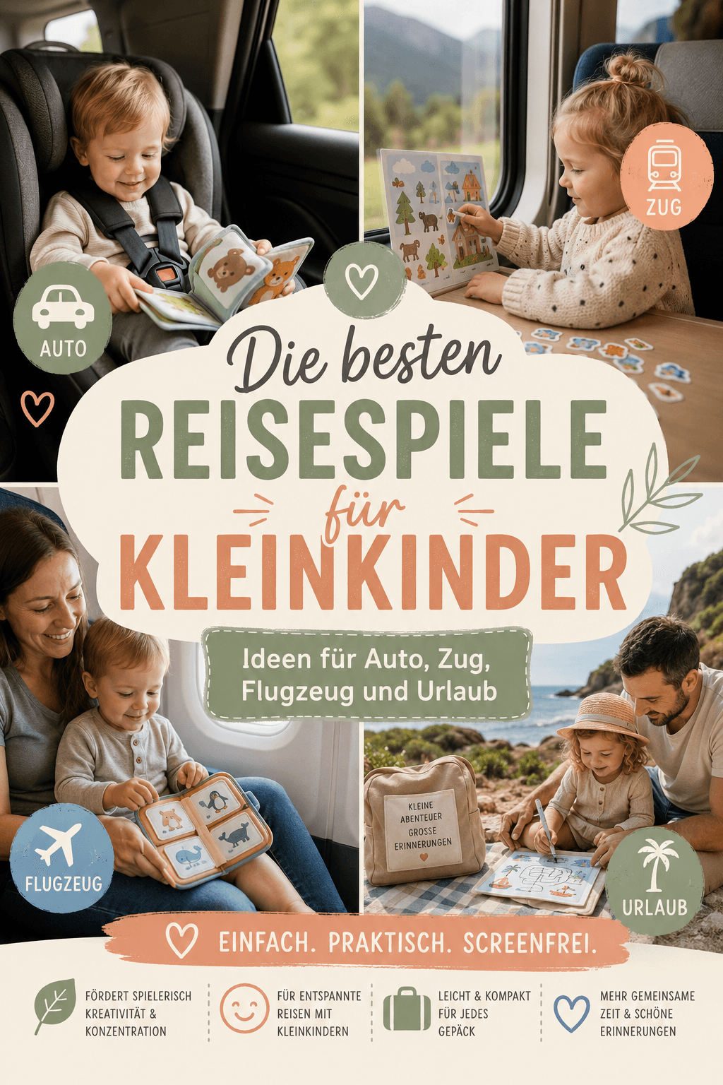 Die besten Reisespiele für Kleinkinder: Ideen für Auto, Zug, Flugzeug und Urlaub