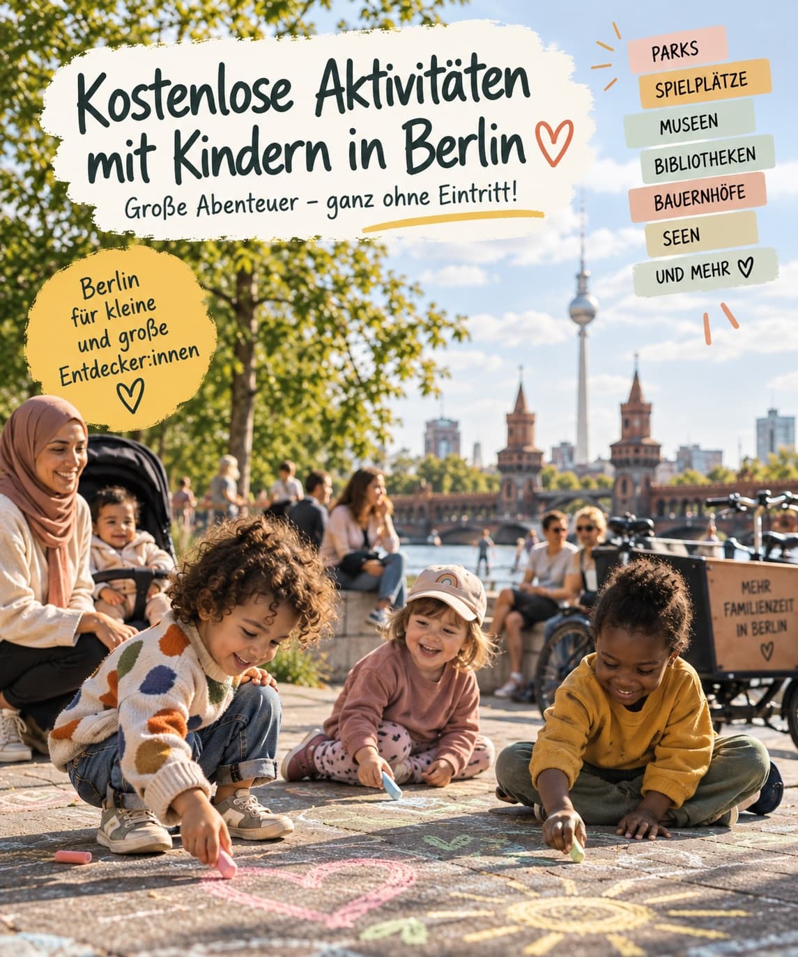 Kostenlose Aktivitäten mit Kindern in Berlin: 20 Ideen