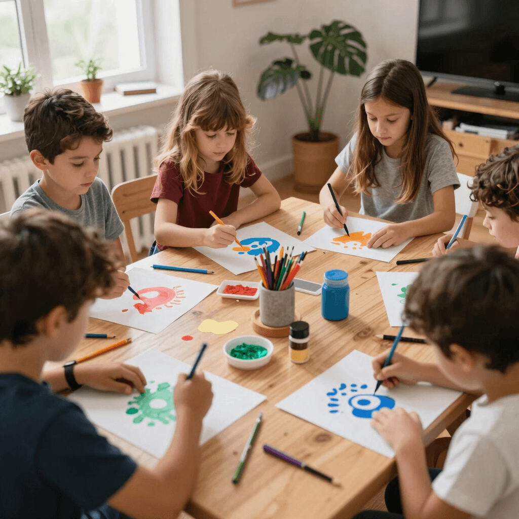 Kreative Workshops für Kinder: Malen, Basteln, Musik & Theater”
