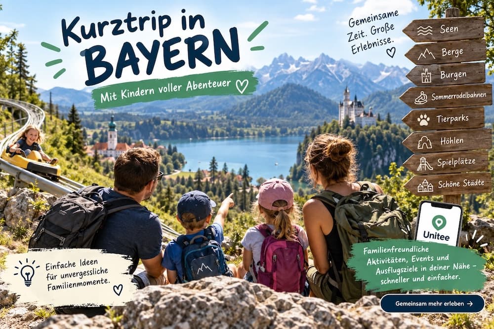 Kurztrip in Bayern für die ganze Familie: 20 Ideen für kleine Abenteuer mit Kindern